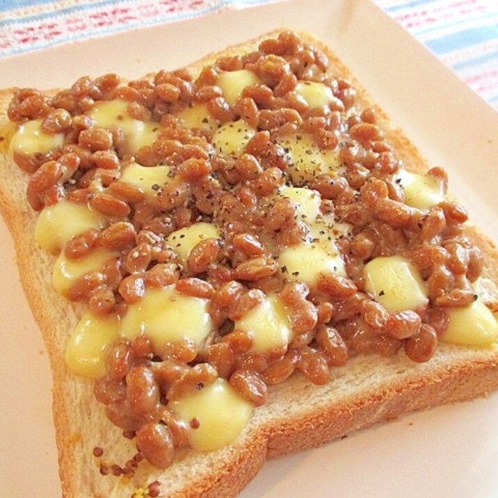 ベビーチーズとオリーブオイルの納豆トースト レシピ 作り方 By ちえ Sキッチン 楽天レシピ ベビーチーズとオリーブオイルの納豆トースト レシピ 作り方 By ちえ Sキッチン 楽天レシピ